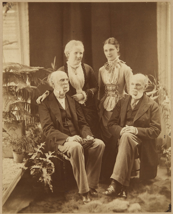 Family portrait: a young Adela Breton with her mother Elizabeth, father William and his twin brother